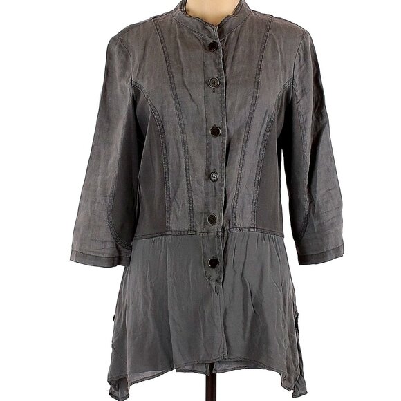 XCVI Size L Long sleeve blouse/Jacket - Picture 1 of 6